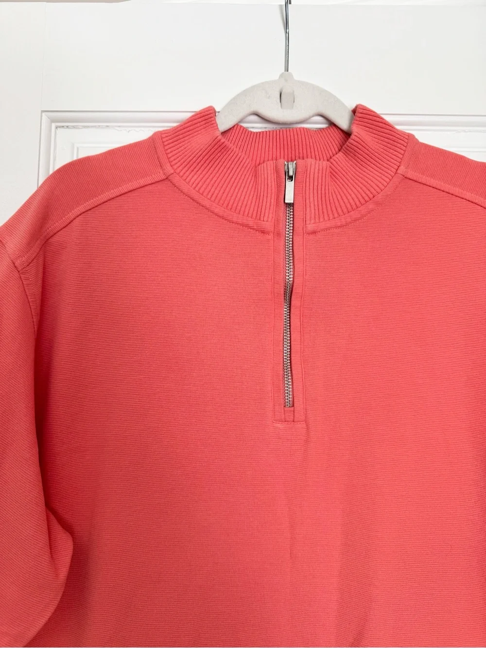 Cutter & Buck Bayview Quarter Zip Pullover Sweater in Sod size XL Tall